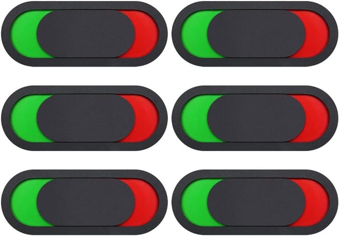 Privacy Indicator Set - Bezetting Borden - Kantoor Deuren - 6 Stuks - 10x4cm - Zwart