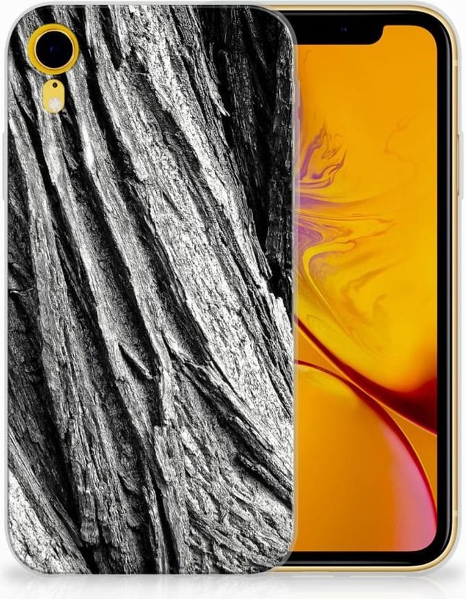 Bumper Hoesje Apple iPhone Xr Boomschors Grijs
