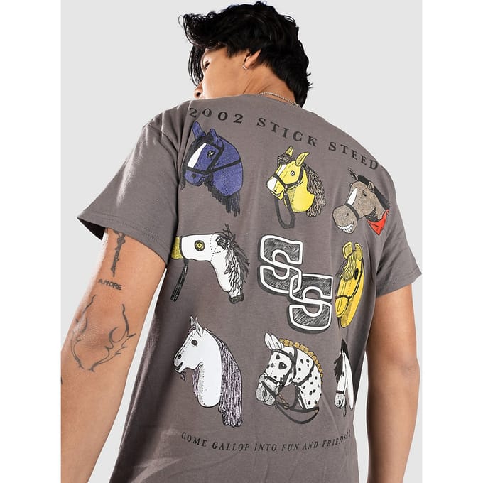 A.LAB Stick Steeds T-Shirt grijs