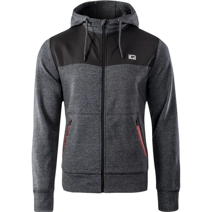Hooded sweatshirt met rits IQ Cross The Line Sarin