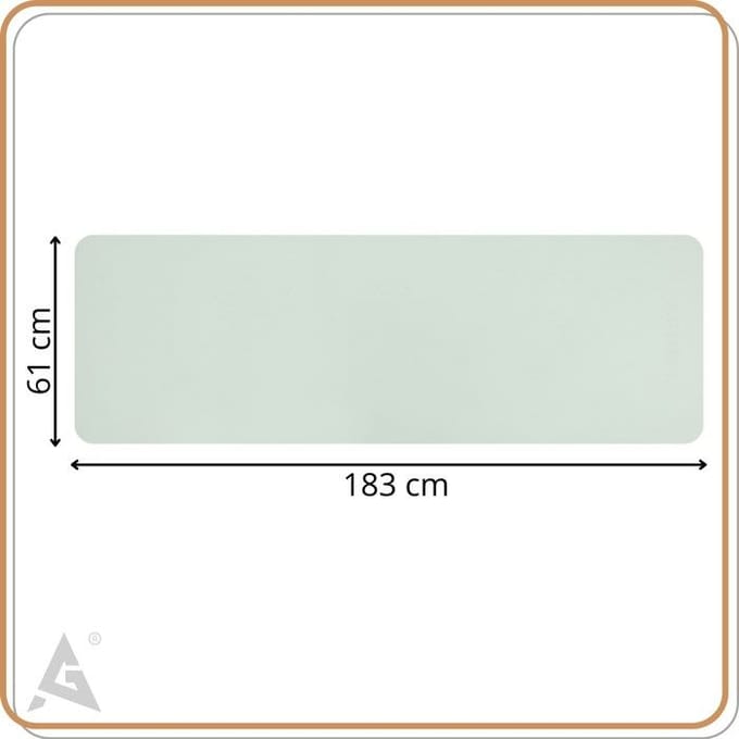 Actiget® Yogamat - Extra Dik - Inclusief Draagriem - 183 x 61 x 0.6 CM - Mint - TPE
