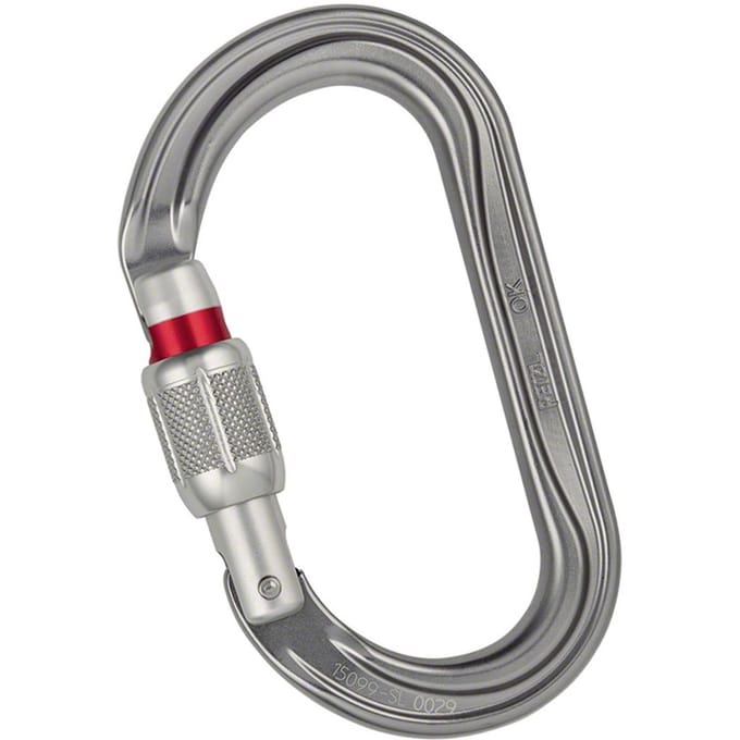 Petzl Oval Carabiner OK Screw-Lock (Maat - OS, Kleur - Grey)