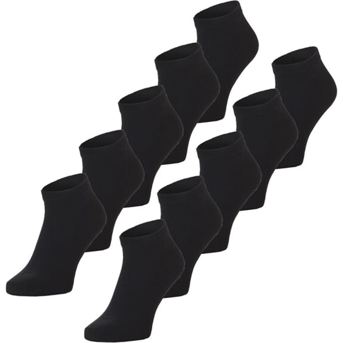 Jack & Jones Sneakersokken Heren JACDONGO 10-pack Zwart-One size (41-46)