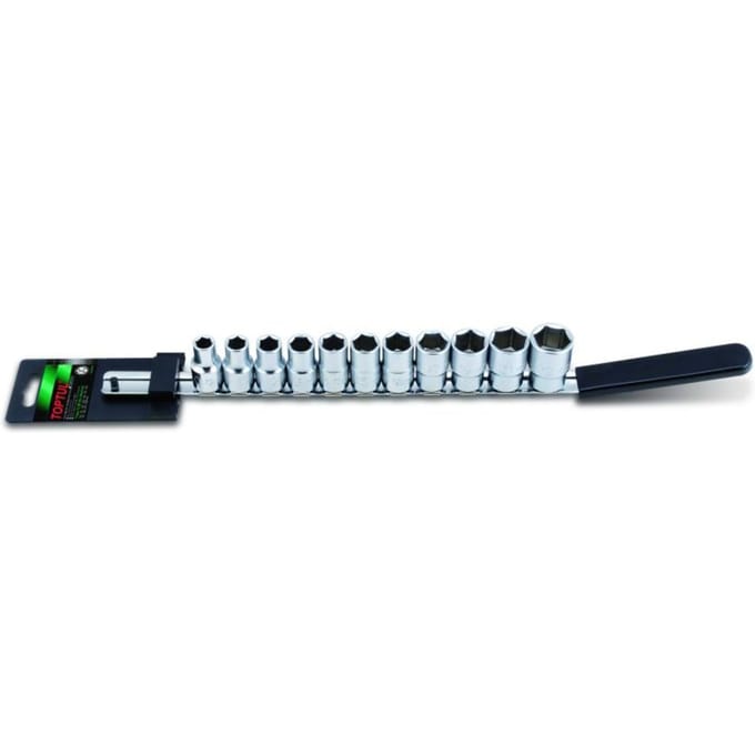Zeskant doppenset TOPTUL 1/2 inch 6-kant (10-17, 19, 21, 22 mm)