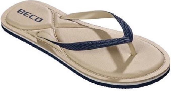 BECO Teenslippers - Dames - Eva - Beige/roze - Maat 37