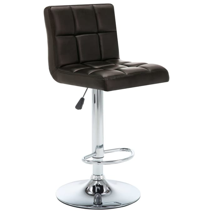 vidaXL - Barstoelen - 2 - st - kunstleer - bruin