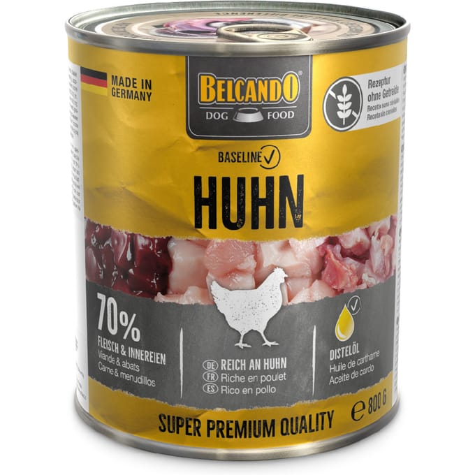 6x800g Belcando Baseline Kip natvoer voor honden