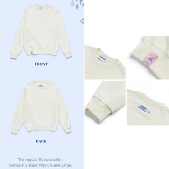 Enhypen Little Wishes Sweatshirt Ivoor M beige
