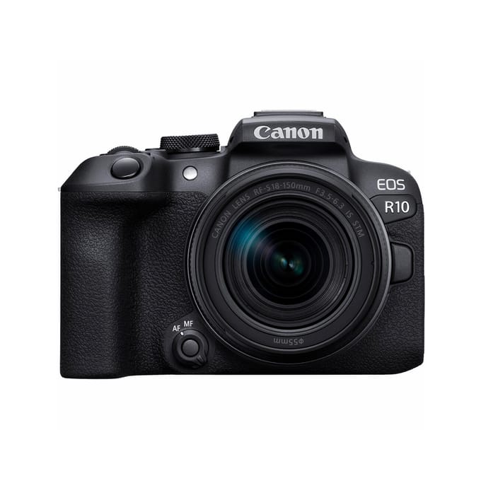 Canon EOS R10 + RF-S 18-150mm lens - Systeemcamera - 24.2 MP - Kantelbaar touchscreen - Met zoomlens
