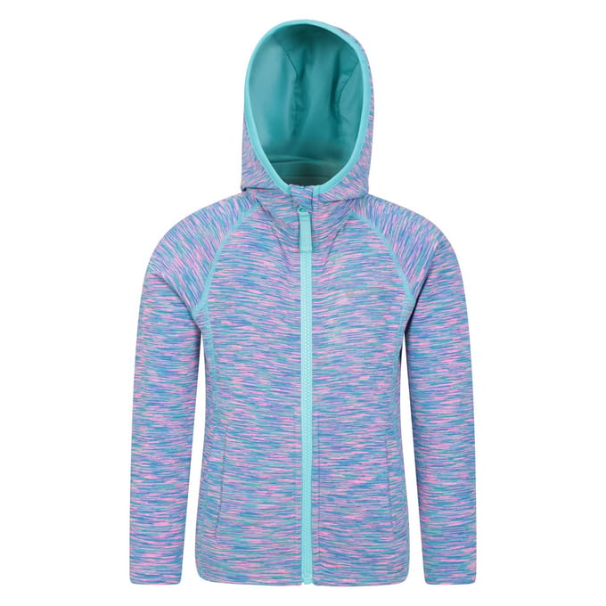Mountain Warehouse Kinder/Kids Kayleigh II Stripe Full Zip Hoodie (Blauw)