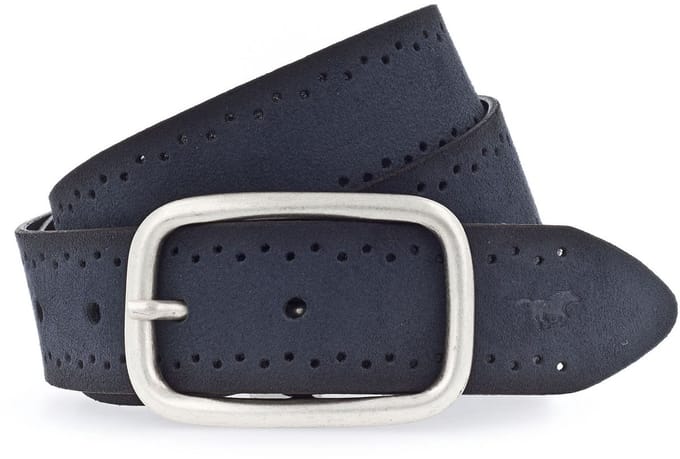 MUSTANG Leren riem Woman´s Belt 3.5 W110 Steel Grey grijs