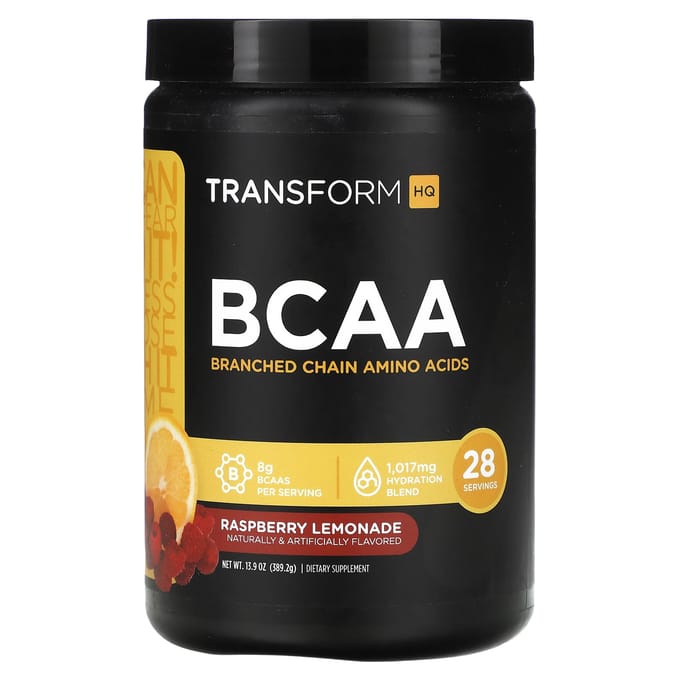 TransformHQ, BCAA, Framboos Citroenlimonade, 13,9 oz (389,2 g)