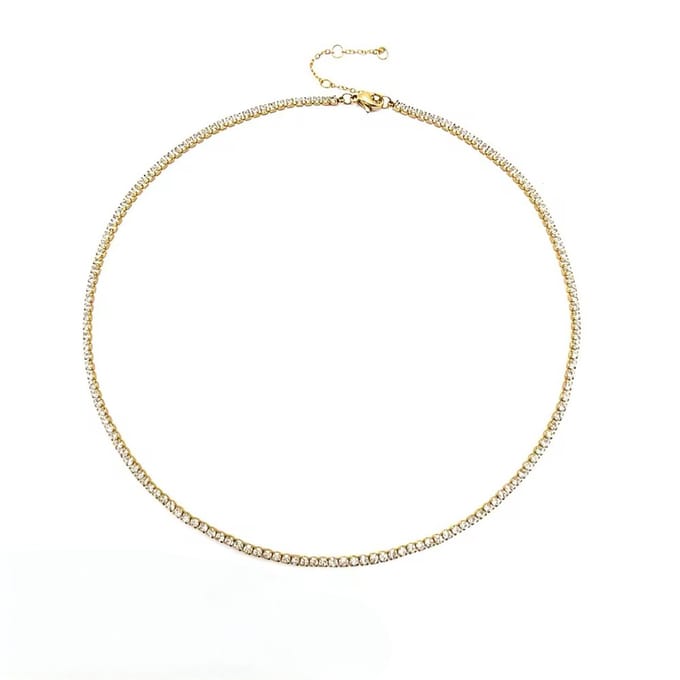Gold Square Waterway Necklace