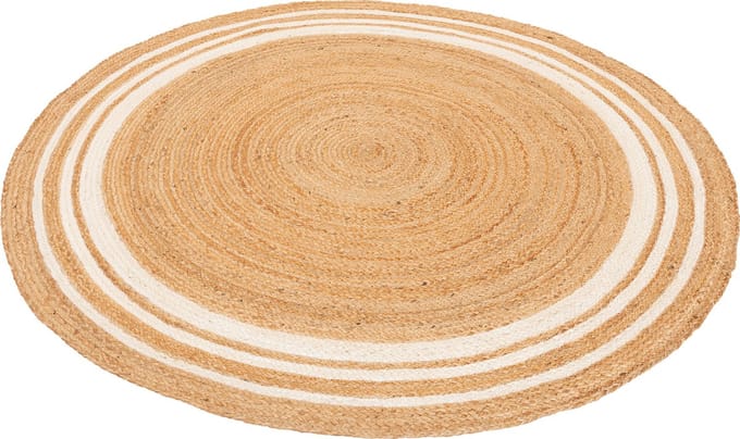 Pergamon Natuurvezeltapijt Jute Salsa Stripes Rond