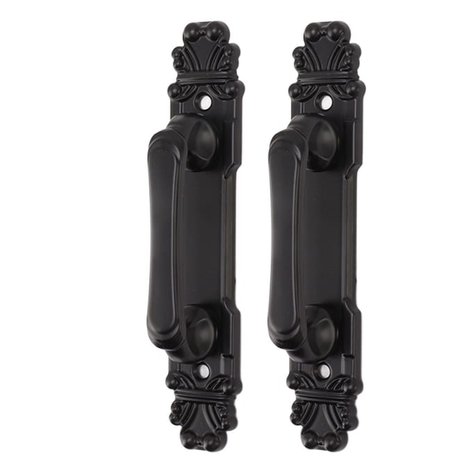 2 stuks Zwarte Heavy Duty Deurklink Eenvoudige Installatie Modieuze Deurklink 165mm 6.5in Lengte