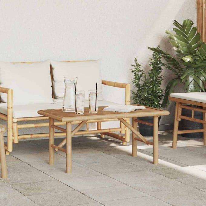 vidaXL - Salontafel - Bruin - 90 - x - 50 - x - 43 - cm - Bamboe