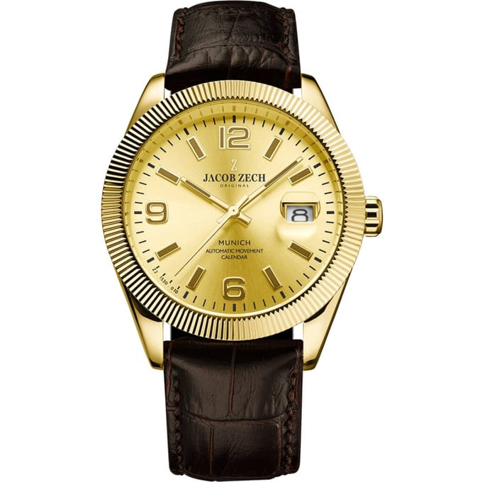 Jacob Zech - Heren Horloge Munich - Goud