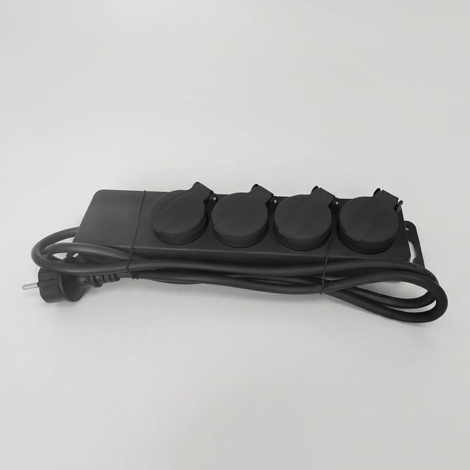 Professionele stekkerdoos voor buiten IP44 met snoerdikte 3x2,5mm²