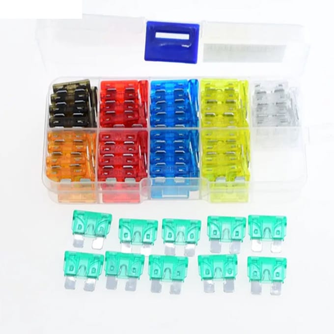 Auto zekering assortiment standaard zekeringen Assortiment box 100 stuks