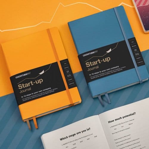 Leuchtturm1917 start - up journal, formaat a5 medium, kleur rising sun