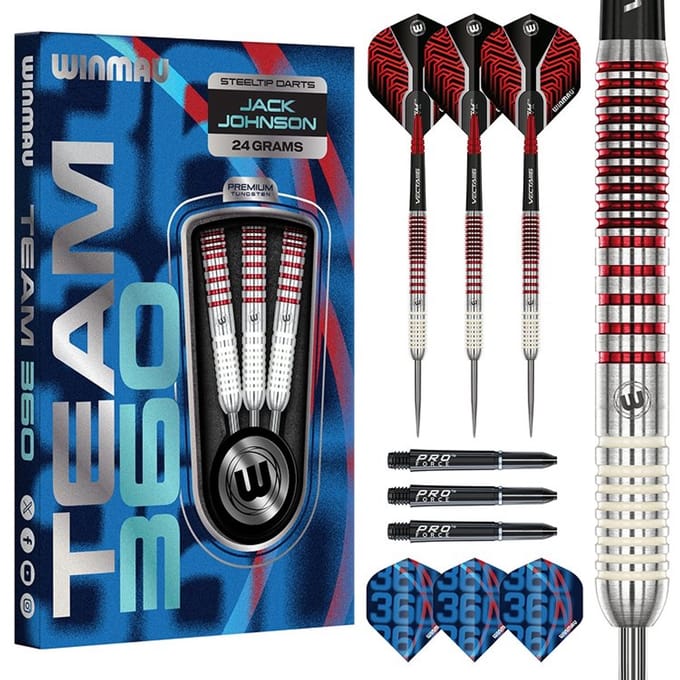 Winmau Team 360 Jack Johnson 90% - Dartpijlen