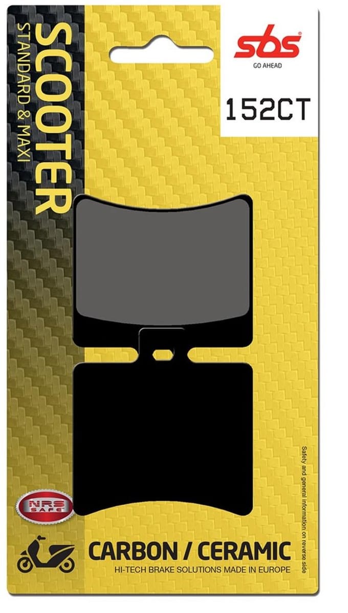 Plaquette de frein SBS pour Scooter Aprilia 125 Atlantic 2003 à 2014 152CT Neuf