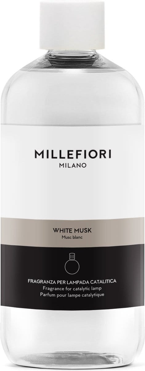 Millefiori Katalytische Geurlamp - Navulling voor Geurbrander 500 ml White Musk