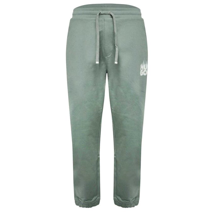 Hugo Mann Dilbero Smoke Logo Tapered Sportbroek (Groen)