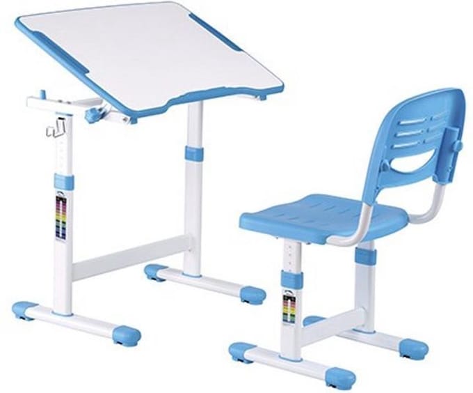 Bureau kinderen met bureaustoel - tekentafel -  ergonomisch in hoogte verstelbaar