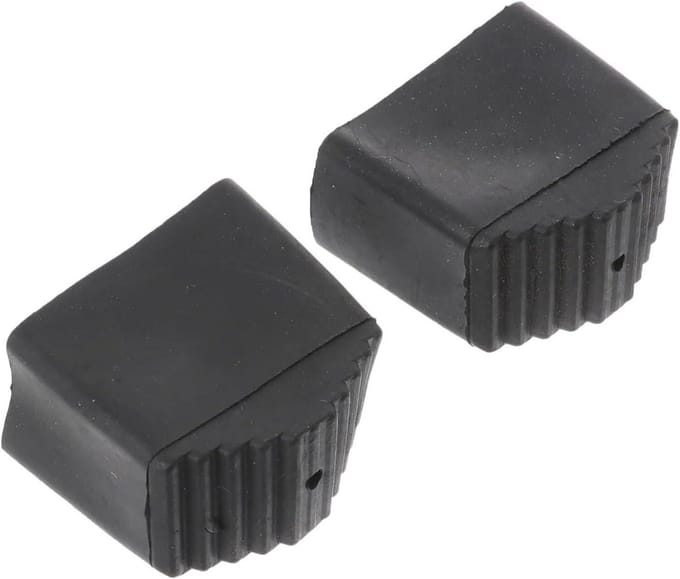 Vervangende Laddervoetjes - Ladderdoppen Rubber - Ladder Stabiliteit - Antislip Gestructureerd - 2 stuks 4cm - Zwart