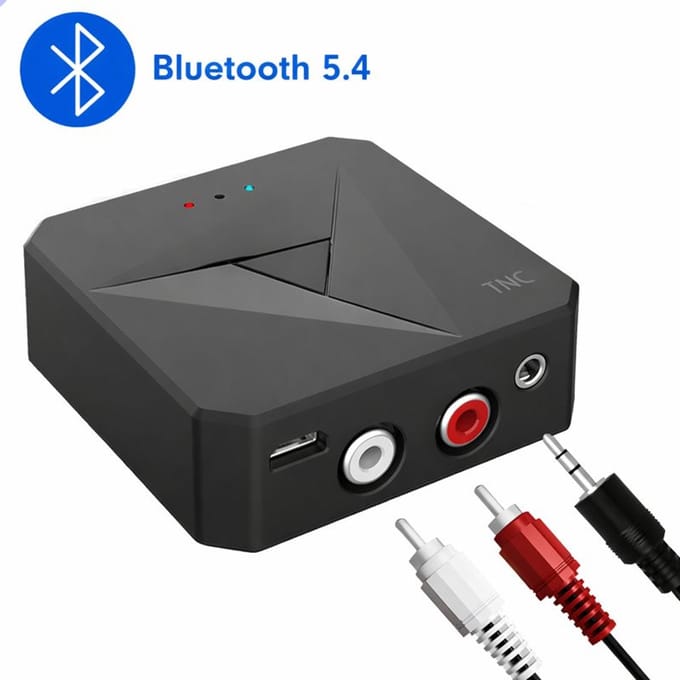 Bluetooth Transmitter & Receiver 2 in 1 PRO - BT 5.4 - 3.5MM AUX / RCA - Bluetooth Zender - Bluetooth Ontvanger - Bluetooth Transmitter - Bluetooth Receiver