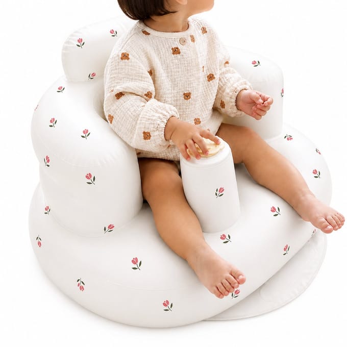 BRD® Opblaasbaar Babystoel Tulp - Baby Zitstoel - Lichtgewicht - Camping