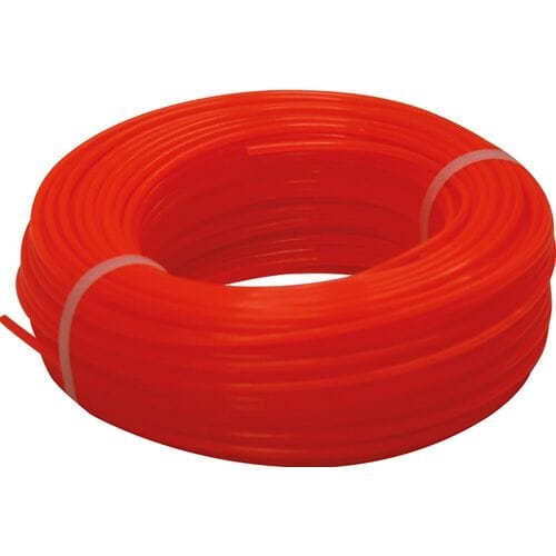 Toolland Trimmerdraad, nylon, rood, 2.4 mm, 50 m