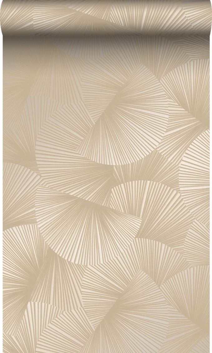 Origin Wallcoverings behang grafisch 3D motief beige bruin - 0.53 x 10.05 m - 348042
