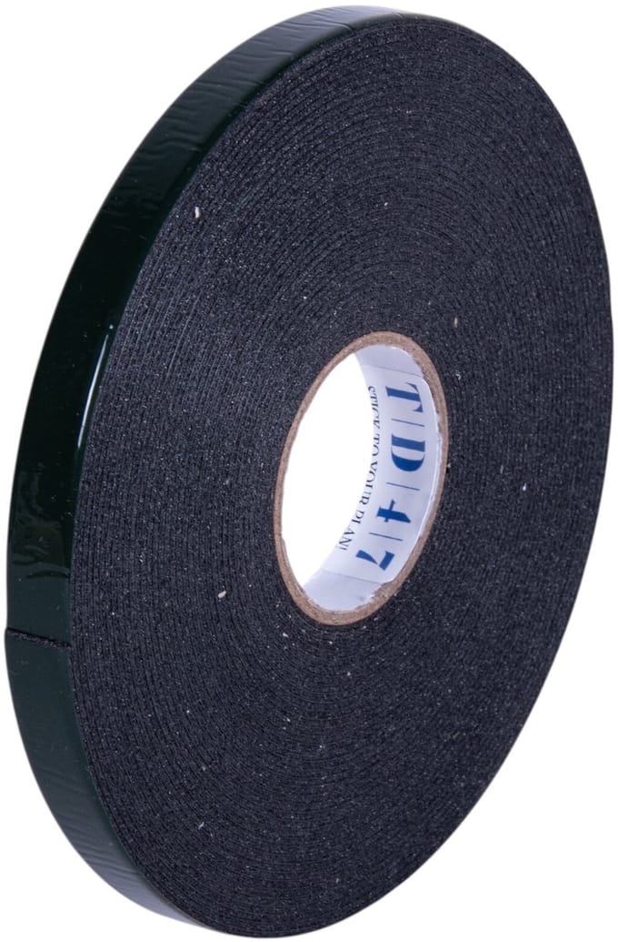TD47 Dubbelzijdige Foam Tape 12mm x 10m Zwart