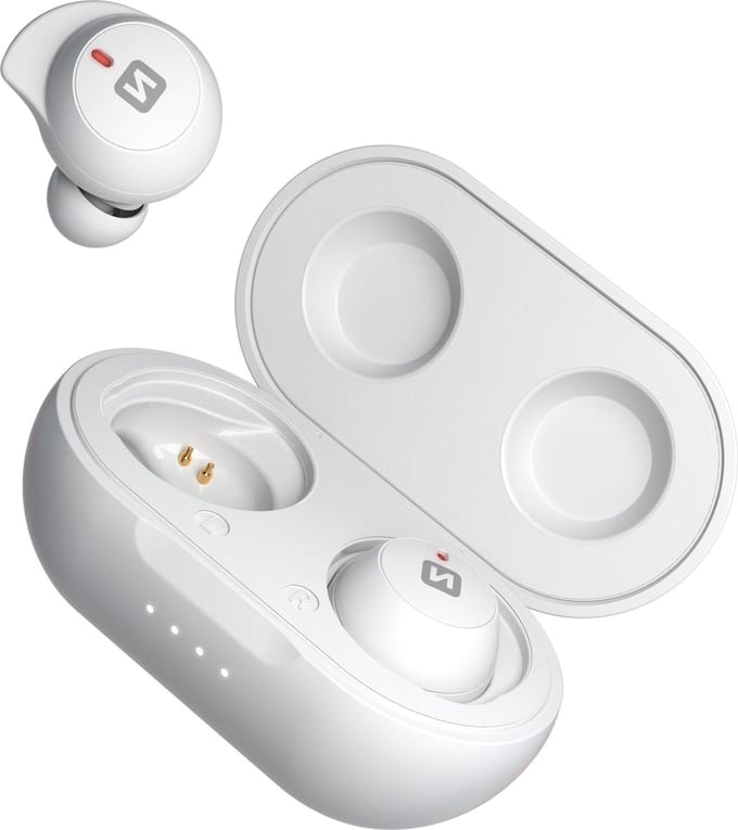 Swissten Stonebuds - Draadloze oordopjes - Wit