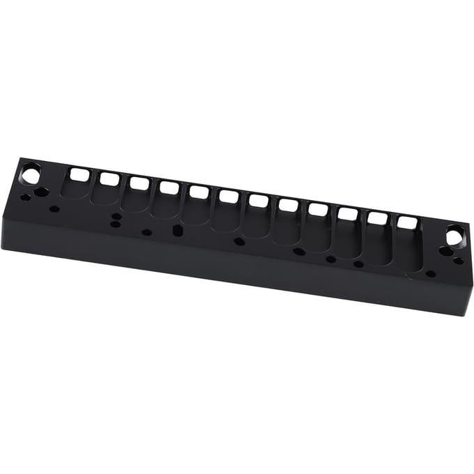 Mondharmonica Kam 12-Gats Chromatische Schaal Draagbaar Aluminiumlegering Instrumentaccessoire black