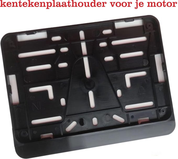 Kentekenplaathouder Motor ABS voor kentekenplaat 210x143mm Nederland