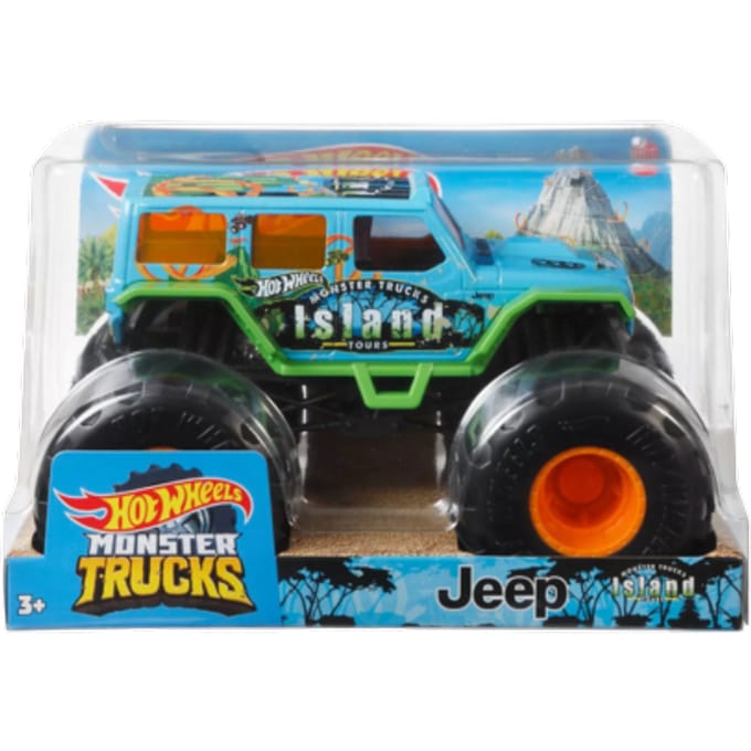 Hot Wheels Monster Trucks Jeep Eiland Tours - GTJ44