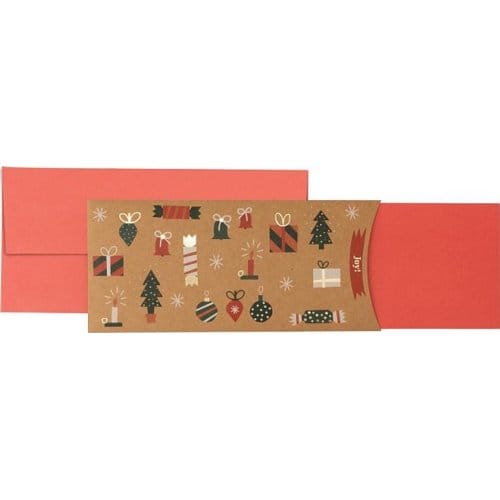 Stewo cadeau envelop kerst aurelia faithful traditions björk, formaat 23 x 11 cm.