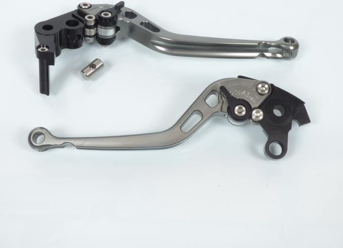 Remhendel rechts links voor motor Honda 1000 Cbr Rr Fireblade 2004-2007 titane/zwart