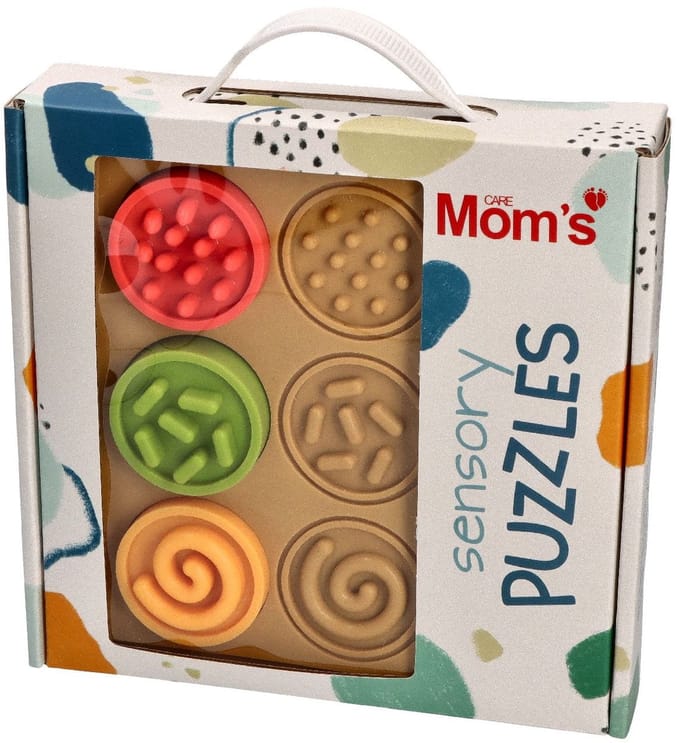Mom's Care sensorisch speelgoed puzzel cirkels educatief en veilig.