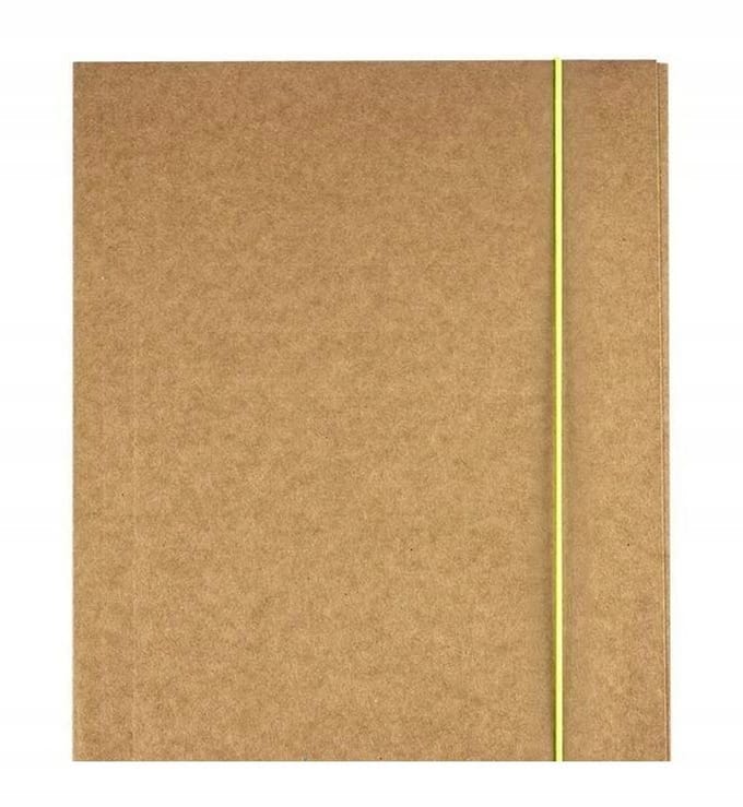 Kraftliner A4 Map met Elastiek - Natuurlijk - 1 Stuk