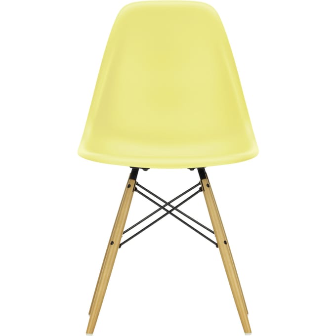 Vitra DSW Eames Plastic Side Chair - citron RE - gelige esdoorn