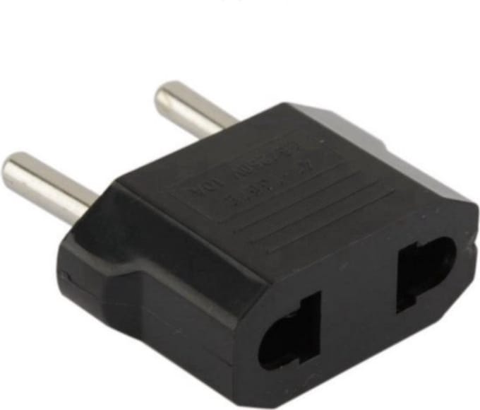 US naar EU adapter - Reis Converter - Zwart