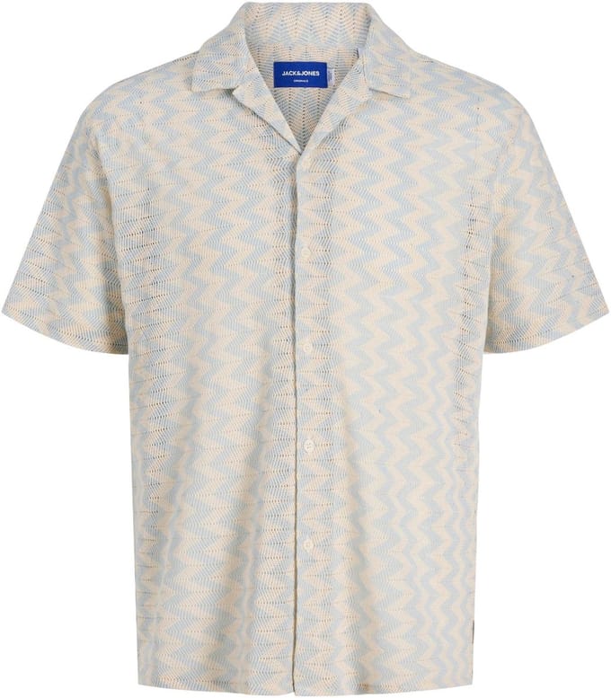 JACK&JONES - JORSUMMER LUKE TEXTURE RESORT SHIRT SS - Heren - Overhemden