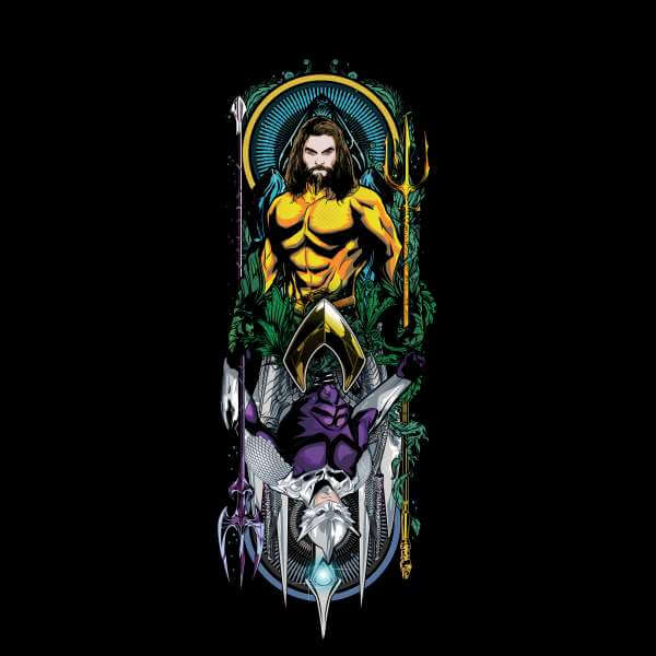 Aquaman and Ocean Master trui - Zwart - L