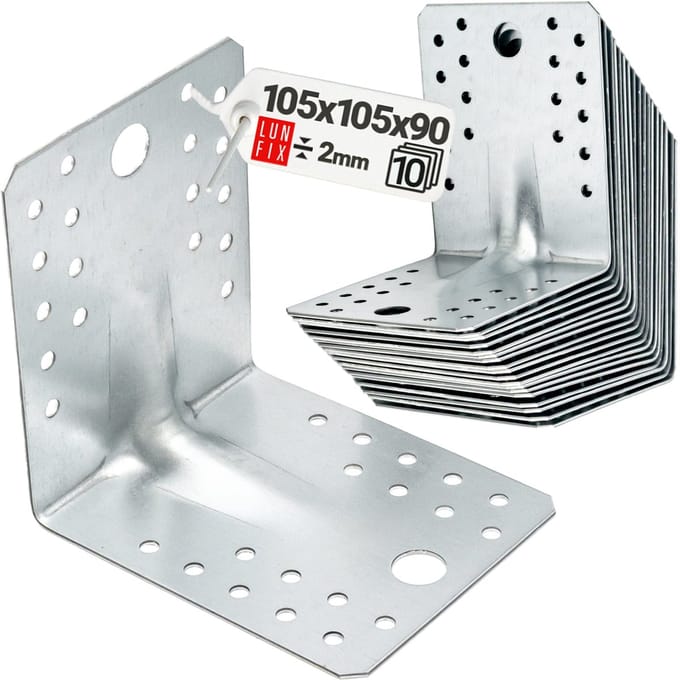 KPL2 Montagehoek met reliëf 105x105x90x2.0mm - 10 Stuk