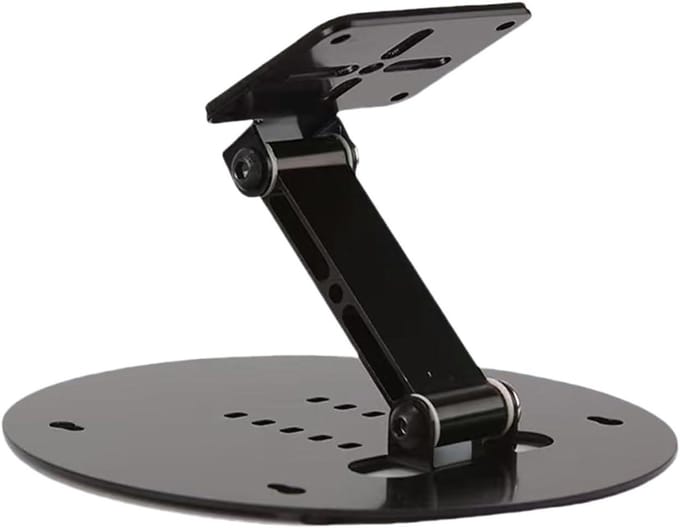 Beamer Standaard - Projector Houder - Thuis Bioscoop - Opvouwbaar Metaal - 17.5 x 17 x 3 cm - Zwart