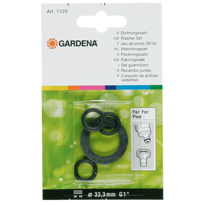 GARDENA ringenset rubber 3/4" 4-delig